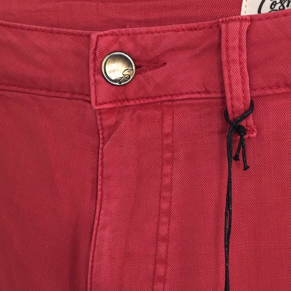 Cosmic Blue Love Women's Cropped Ankle Pants in Coral - Picture 15 of 16